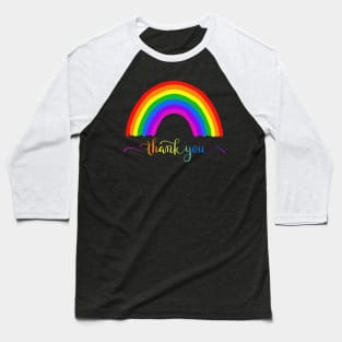 Rainbow Thankyou Baseball T-Shirt